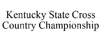 KENTUCKY STATE CROSS COUNTRY CHAMPIONSHIP