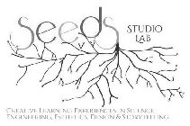 SEEDS STUDIO LAB CREATIVE LEARNING EXPERIENCES IN SCIENCE, ENGINEERING, ESTHETICS, DESIGN & STORYTELLING