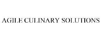 AGILE CULINARY SOLUTIONS