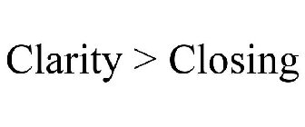 CLARITY > CLOSING