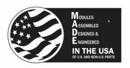 MODULES ASSEMBLED DESIGNED & ENGINEERED IN THE USA OF U.S AND NON-U.S. PARTS