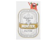 HANGOVER FREE EST 1966 MONSTER PATCH REJUVENATION · ANTIOXIDANTS VITAMIN ENRICHED · GREEN TEA EXTRACT