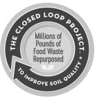 THE CLOSED LOOP PROJECT TO IMPROVE SOIL QUALITY MILLIONS OF POUNDS OF FOOD WASTE REPURPOSED