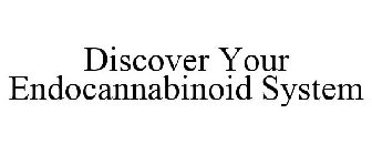 DISCOVER YOUR ENDOCANNABINOID SYSTEM