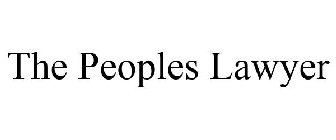 THE PEOPLES LAWYER