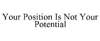 YOUR POSITION IS NOT YOUR POTENTIAL