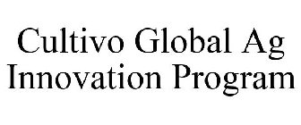 CULTIVO GLOBAL AG INNOVATION PROGRAM