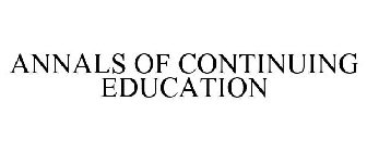ANNALS OF CONTINUING EDUCATION