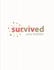 SURVIVED YOU MATTER