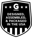 G DESIGNED, ASSEMBLED, & PACKAGED IN THE USA