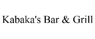 KABAKA'S BAR & GRILL