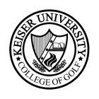 KEISER UNIVERSITY COLLEGE OF GOLF