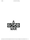 A GOOD WAR