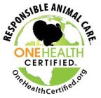 RESPONSIBLE ANIMAL CARE ONEHEALTH CERTIFIED ONEHEALTHCERTIFIED.ORG
