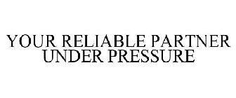 YOUR RELIABLE PARTNER UNDER PRESSURE