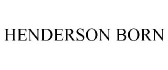 HENDERSON BORN