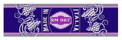 RM 927 MADE IN ITALIA