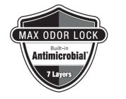 MAX ODOR LOCK BUILT-IN ANTIMICROBIAL* 7LAYERS