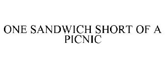 ONE SANDWICH SHORT OF A PICNIC
