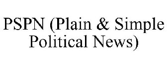 PSPN (PLAIN & SIMPLE POLITICAL NEWS)
