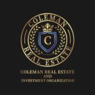 COLEMAN C REAL ESTATE COLEMAN REAL ESTATE AND INVESTMENT ORGANIZATION