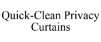 QUICK-CLEAN PRIVACY CURTAINS