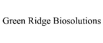 GREEN RIDGE BIOSOLUTIONS