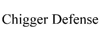 CHIGGER DEFENSE
