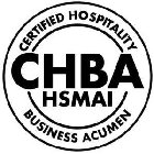 CHBA HSMAI CERTIFIED HOSPITALITY BUSINESS ACUMEN