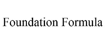 FOUNDATION FORMULA