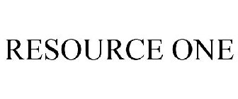 RESOURCE ONE