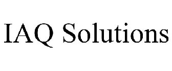 IAQ SOLUTIONS