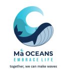 MA OCEANS EMBRACE LIFE TOGETHER, WE CANMAKE WAVES