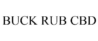 BUCK RUB CBD