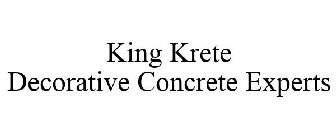 KING KRETE DECORATIVE CONCRETE EXPERTS