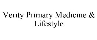 VERITY PRIMARY MEDICINE & LIFESTYLE