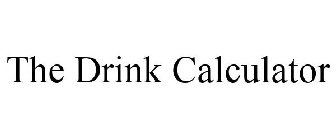 THE DRINK CALCULATOR