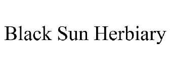 BLACK SUN HERBIARY