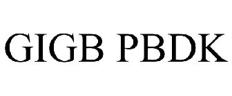 GIGB PBDK