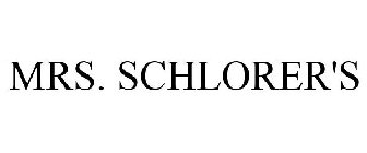 MRS. SCHLORER'S