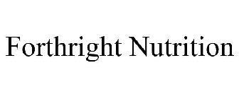 FORTHRIGHT NUTRITION