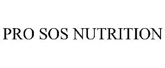 PRO SOS NUTRITION