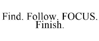 FIND. FOLLOW. FOCUS. FINISH.