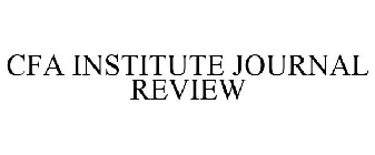 CFA INSTITUTE JOURNAL REVIEW