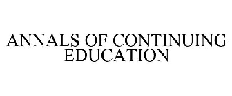 ANNALS OF CONTINUING EDUCATION