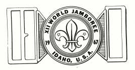 XII WORLD JAMBOREE 1967 IDAHO, U.S.A.