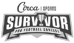 CIRCA SPORTS SURVIVOR PRO FOOTBALL CONTEST
