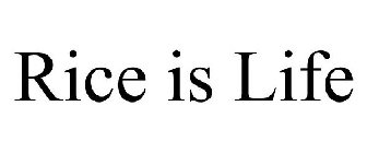 RICE IS LIFE