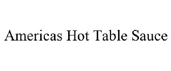 AMERICAS HOT TABLE SAUCE