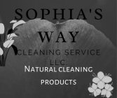 SOPHIA'S WAY CLEANING SERVICE LLC. NATURAL CLEANING PRODUCTS